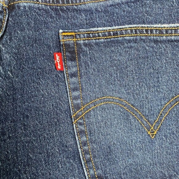 Levi's Premium Wedgie Straight Jeans Button Fly High Rise NWOT Women's Size 24W - Picture 6 of 11